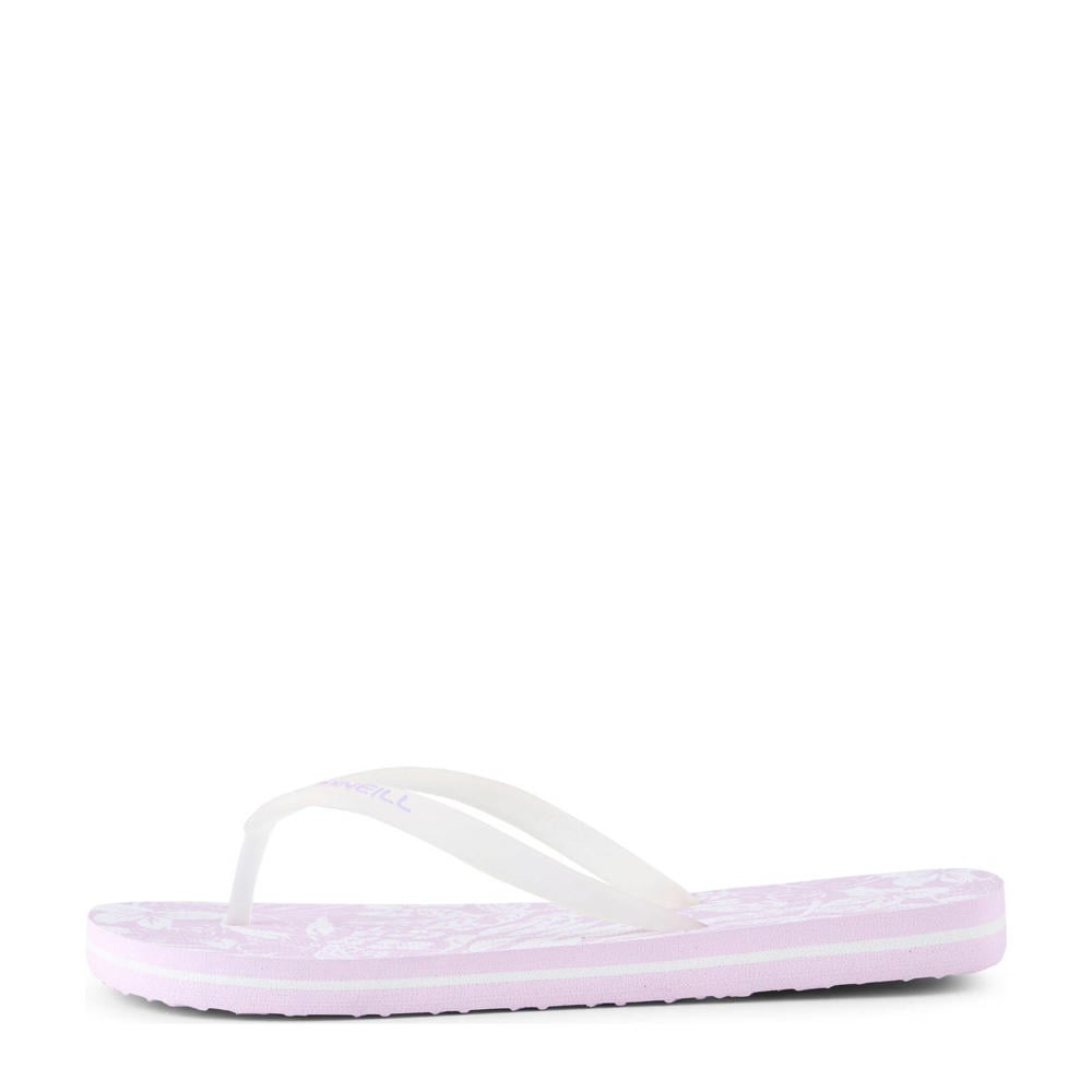 Lila en witte meisjes O'Neill teenslippers van 100% polyethylene