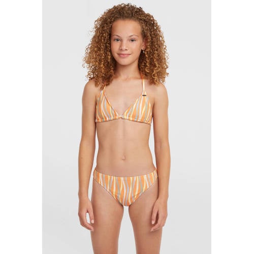 O'Neill triangel bikini Essentials zalmroze Meisjes Polyamide Streep - maat 116 afbeelding
