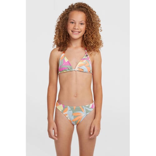 O'Neill triangel bikini Essentials groen/multi Meisjes Polyamide Blad - maat 164 afbeelding