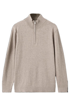 gebreide trui beige