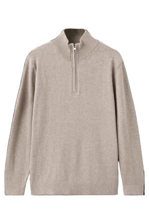 gebreide trui beige