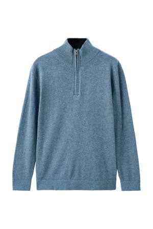 gebreide trui middenblauw