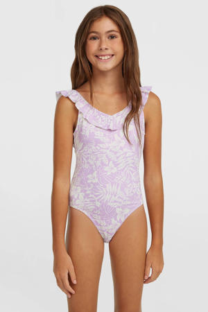 badpak Tropics met ruches lila