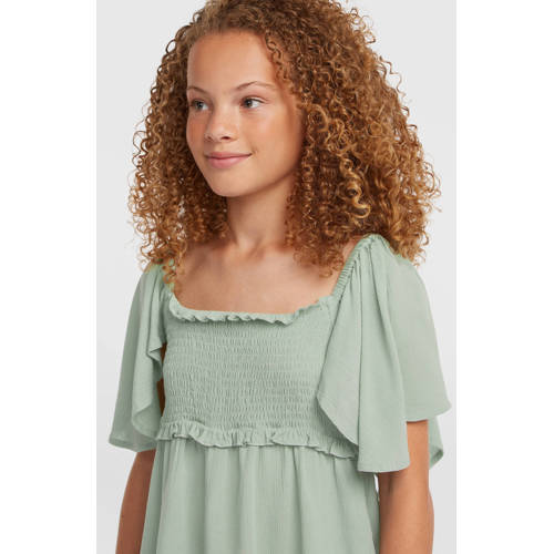 O'Neill blousetop mintgroen Meisjes Viscose Vierkante hals All over print - maat 176 afbeelding