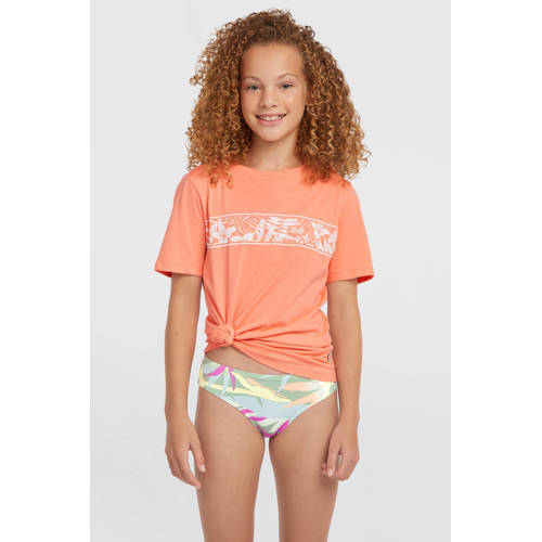 O'Neill T-shirt oranje Meisjes Katoen Ronde hals Printopdruk - maat 152 afbeelding