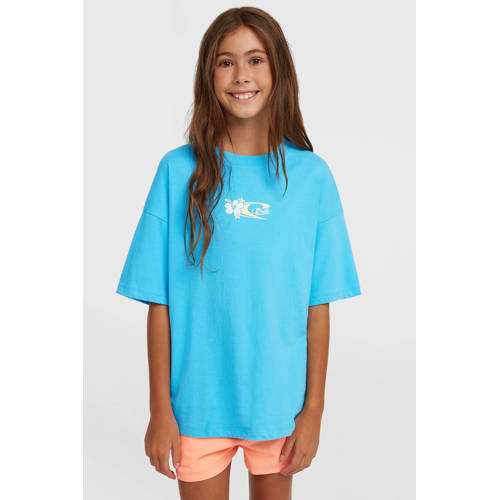 O'Neill T-shirt met backprint blauw Meisjes Katoen Ronde hals Backprint - maat 152 afbeelding