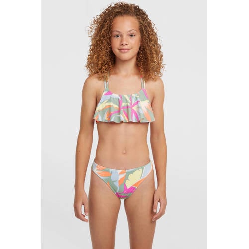 O'Neill crop bikini Tropics groen/multi Meisjes Polyamide Blad - maat 116 afbeelding