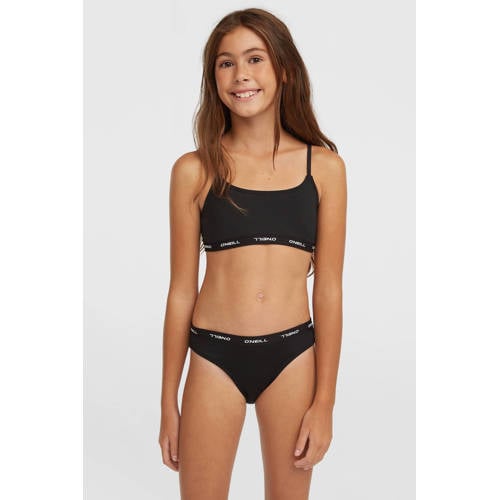 O'Neill crop bikini Sport zwart Meisjes Polyamide Effen - maat 176 afbeelding