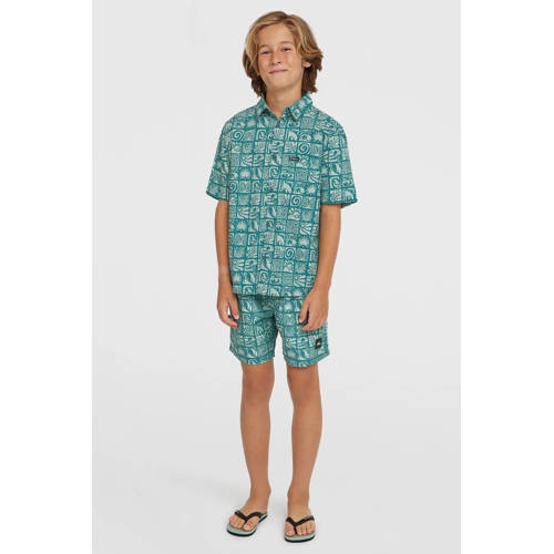 O'Neill zwemshort all over print groen Jongens Polyester All over print - maat 140 afbeelding