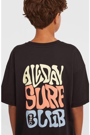 T-shirt met backprint zwart