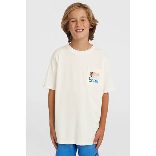 O'Neill T-shirt ecru Jongens Katoen Ronde hals Printopdruk - maat 164 afbeelding