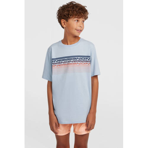 O'Neill T-shirt overhemd lichtblauw Jongens Katoen Ronde hals Effen - maat 116 afbeelding