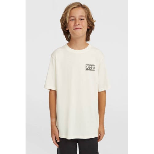 O'Neill T-shirt ecru Jongens Katoen Ronde hals Effen - maat 116 afbeelding