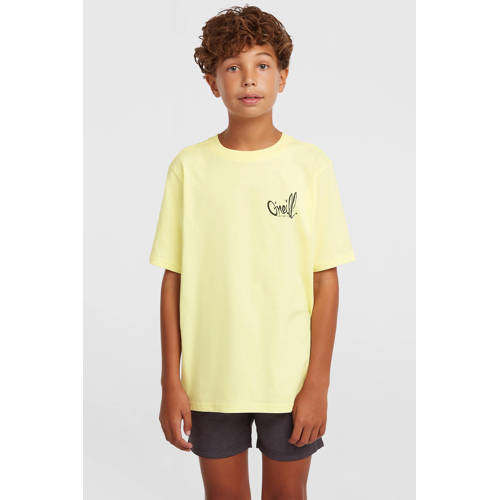 O'Neill T-shirt overhemd geel Jongens Katoen Ronde hals Effen - maat 176 afbeelding