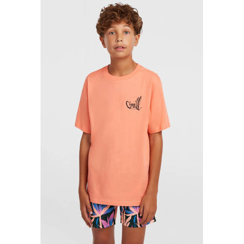 O'Neill T-shirt overhemd oranje Jongens Katoen Ronde hals Effen - maat 128 afbeelding
