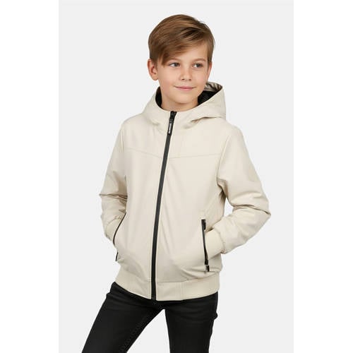 Cars zomerjas zand Beige Jongens Polyester Capuchon Effen - maat 128 afbeelding