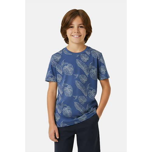 Cars T-shirt donkerblauw Jongens Katoen Ronde hals All over print - maat 128 afbeelding