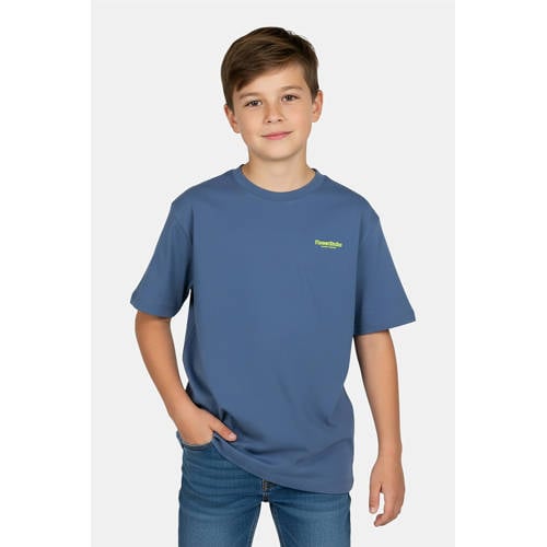 Cars T-shirt met backprint blauw Jongens Katoen Ronde hals Backprint - maat 140 afbeelding
