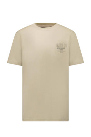 T-shirt met backprint zand