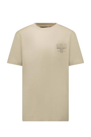 T-shirt met backprint zand