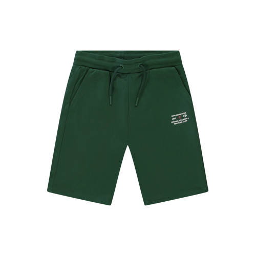 Cars regular waist sweatshort donkergroen Korte broek Jongens Katoen Printopdruk - maat 116 afbeelding