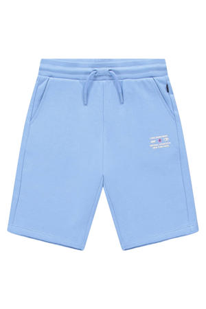 regular waist sweatshort lichtblauw
