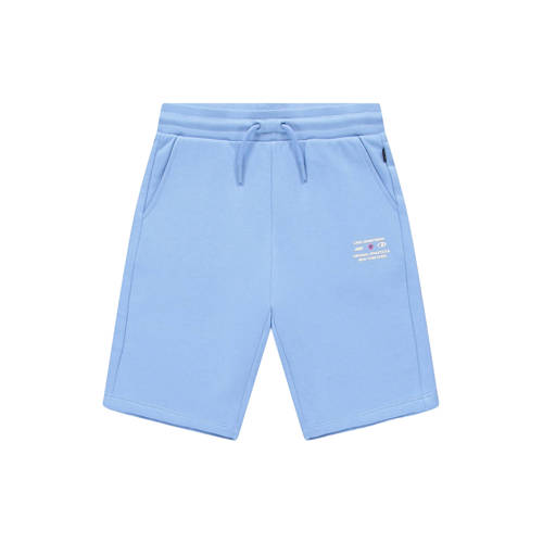 Cars regular waist sweatshort lichtblauw Korte broek Jongens Katoen Printopdruk - maat 140 afbeelding