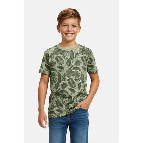 Cars T-shirt groen Jongens Katoen Ronde hals Blad - maat 176 afbeelding