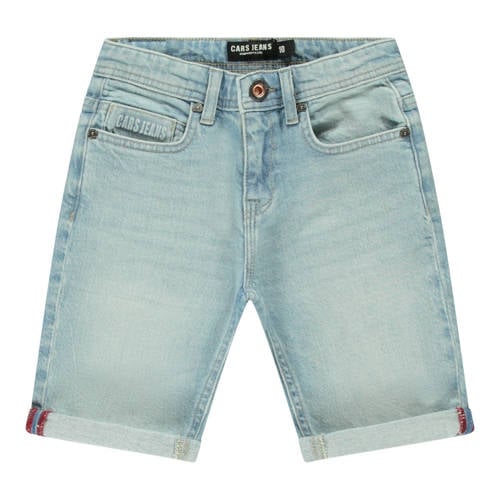 Cars regular waist short light blue denim Korte broek Blauw Effen - maat 140 afbeelding