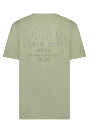 T-shirt met backprint groen