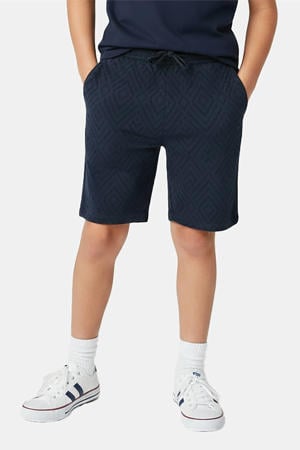 regular waist casual short marineblauw