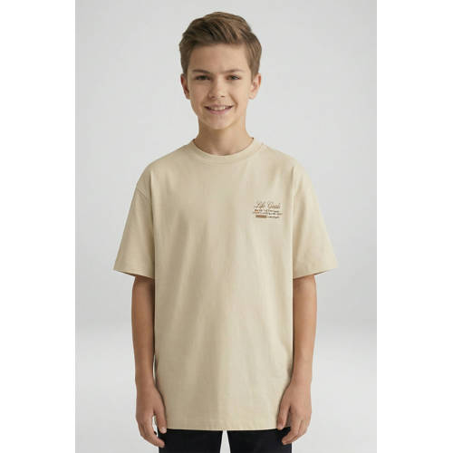 Cars T-shirt zand Beige Jongens Katoen Ronde hals Printopdruk - maat 152 afbeelding