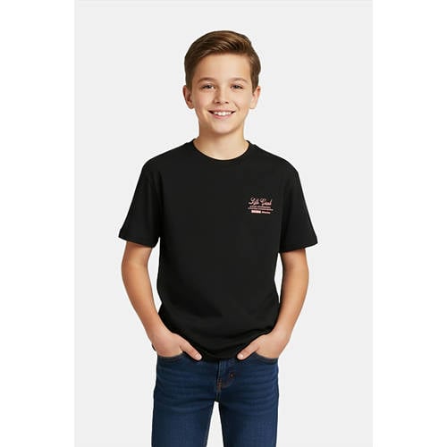 Cars T-shirt zwart Jongens Katoen Ronde hals Printopdruk - maat 128 afbeelding