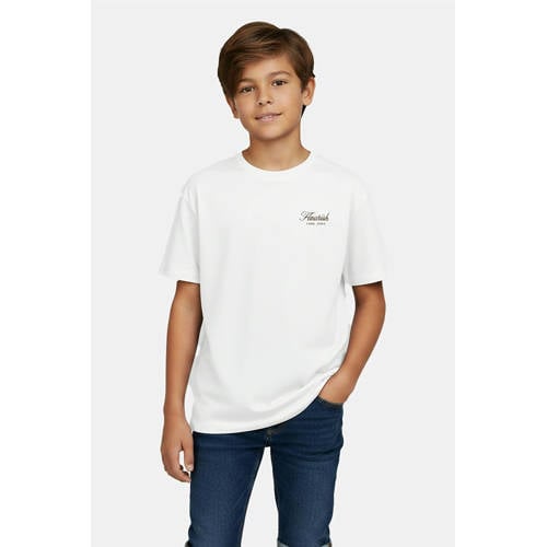 Cars T-shirt met backprint wit Jongens Katoen Ronde hals Backprint - maat 164 afbeelding
