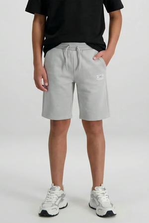 regular waist sweatshort grijs