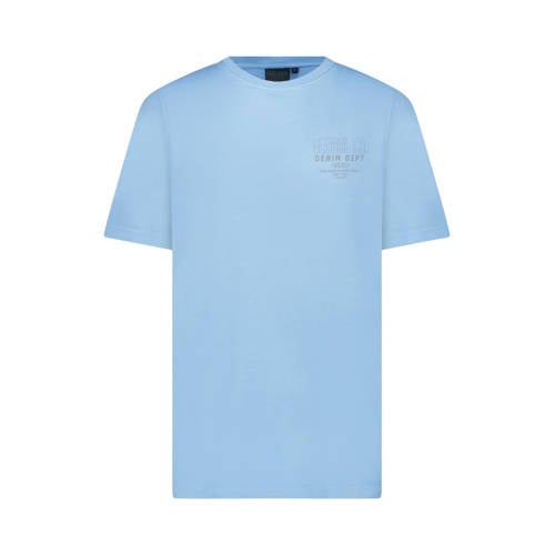 Cars T-shirt met backprint lichtblauw Jongens Katoen Ronde hals Backprint - maat 152 afbeelding