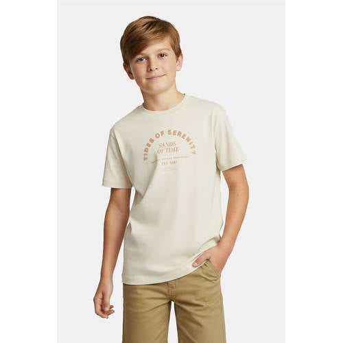 Cars T-shirt zand Beige Jongens Katoen Ronde hals Printopdruk - maat 116 afbeelding