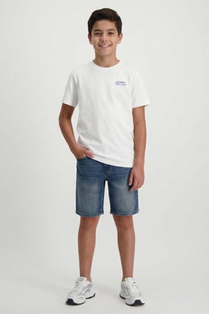denim regular short dark blue denim