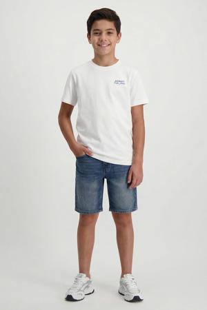 denim regular short dark blue denim