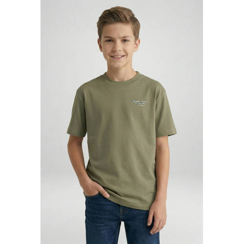 Cars T-shirt groen Jongens Katoen Ronde hals Printopdruk - maat 140 afbeelding