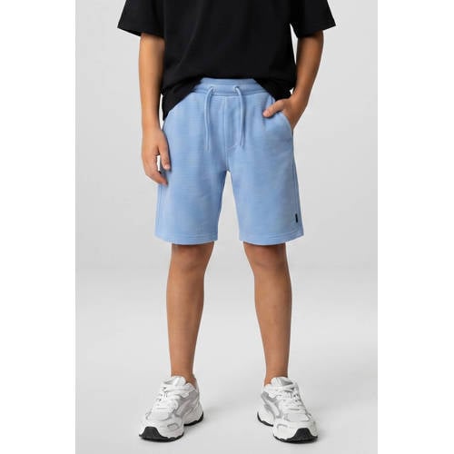 Cars regular sweatshort lichtblauw Korte broek Effen - maat 128 afbeelding