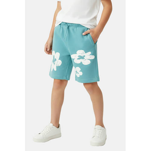 Cars regular waist gebloemde sweatshort lichtblauw Korte broek Jongens Katoen - maat 176 afbeelding
