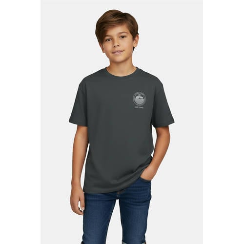 Cars T-shirt met backprint antraciet Grijs Jongens Katoen Ronde hals Backprint - maat 152 afbeelding