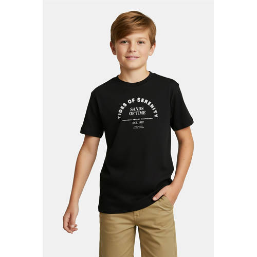 Cars T-shirt zwart Jongens Katoen Ronde hals Printopdruk - maat 152 afbeelding