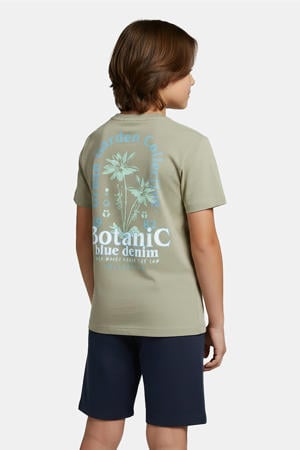 T-shirt met backprint groen