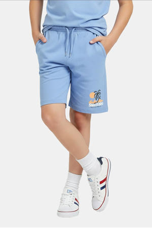 regular waist sweatshort lichtblauw