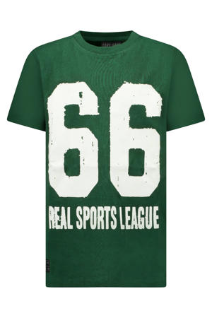 T-shirt + korte broek groen