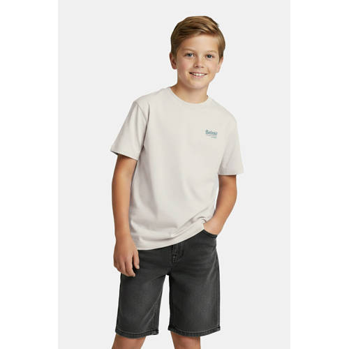Cars T-shirt met backprint grijs Jongens Katoen Ronde hals Backprint - maat 116 afbeelding