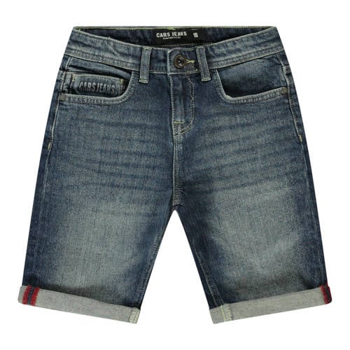 Cars regular waist short dark blue denim Korte broek Blauw Effen - maat 152 afbeelding