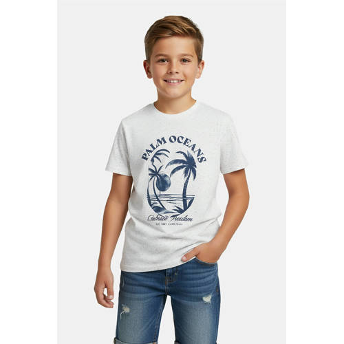 Cars T-shirt wit Jongens Katoen Ronde hals Printopdruk - maat 164 afbeelding
